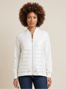 Olsen Women's White/Cream Quilted Puffer Jacket w/ fleece sleeves Medium
Germany
